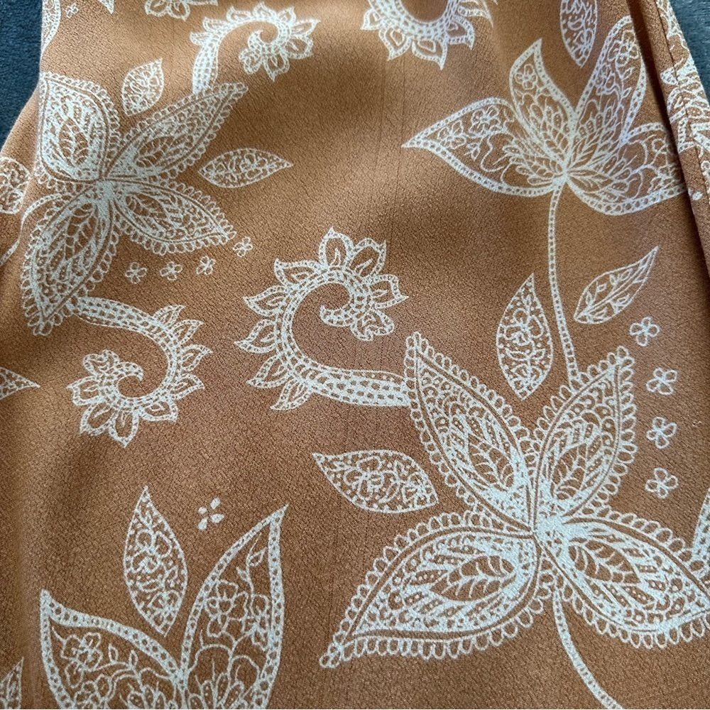 MINKPINK Off Shoulder Floral Peach Jumpsuit Size S - Picture 16 of 16